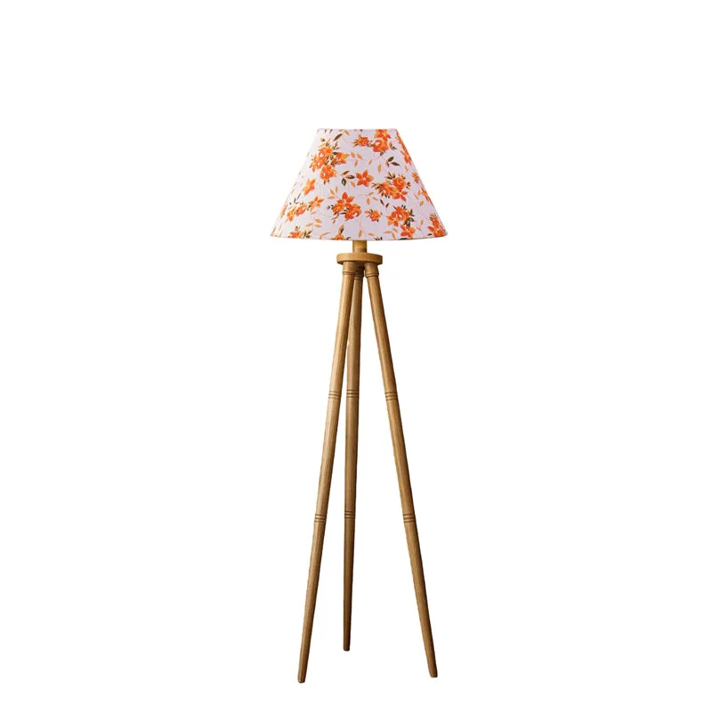 Fleura Cone Tripod Floor Lamp - Orange media 3