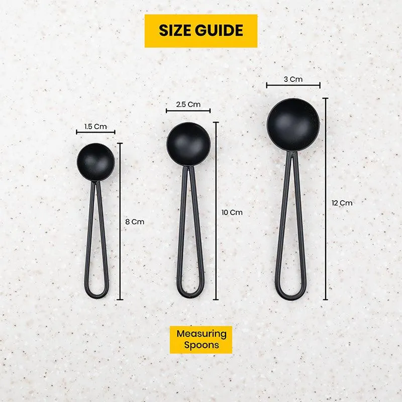 Jimo Measuring Spoon (Black) - Set Of Three media 8