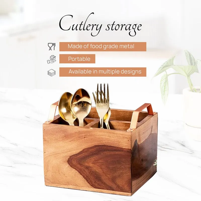 Countria Wooden Cutlery Holder media 4