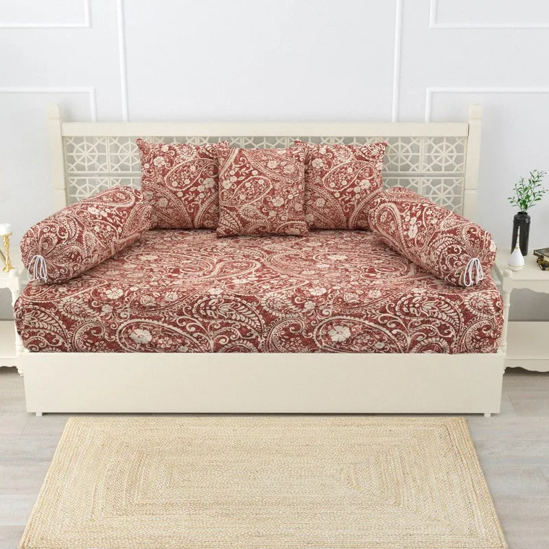 Diviora Ethnic Cotton Diwan Set - Six Piece Set media 3