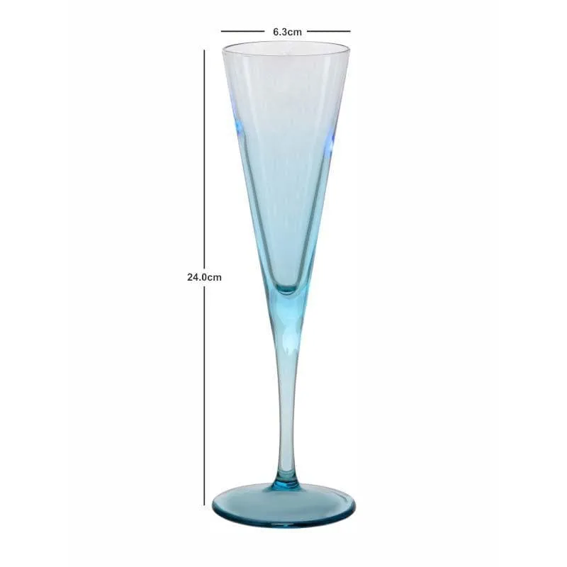 Pasabahce Twig Drop Blue Tumbler (150 ML) - Set Of Six media 3