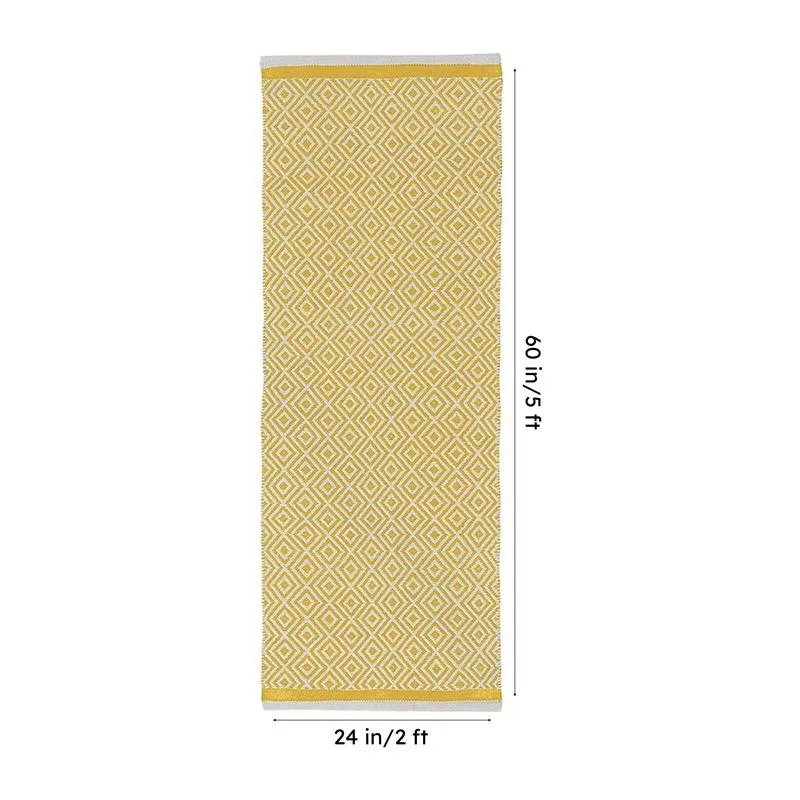 Earthica Cotton Runner Rug - Yellow media 8