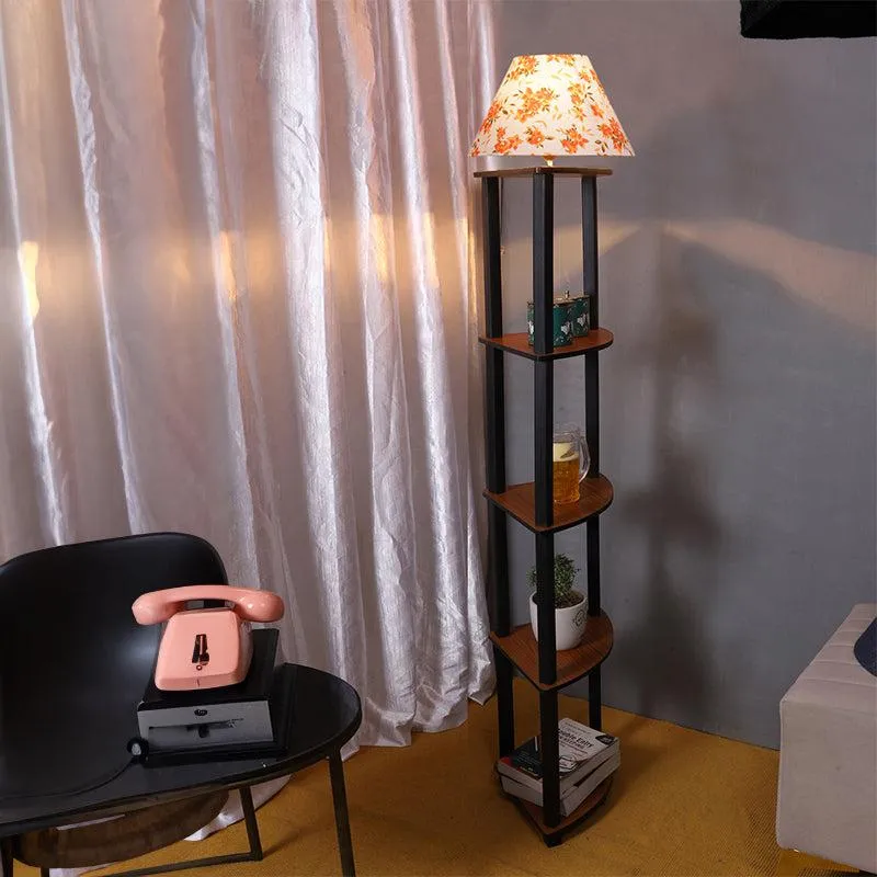 Druva Ibis Flora Floor Lamp With Shelf media 1