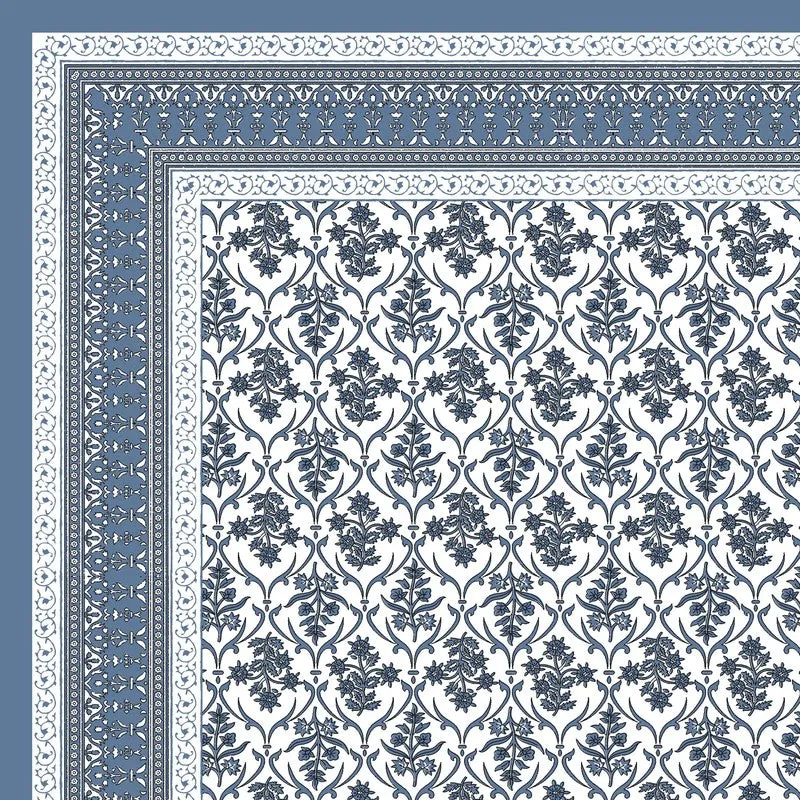 Artio Cotton Bedsheet (Blue,White) - 240 TC media 5