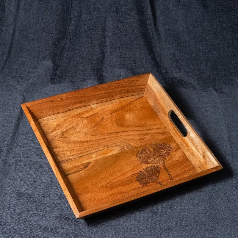 Ornara Pattern Print Wooden Serving Tray media 3