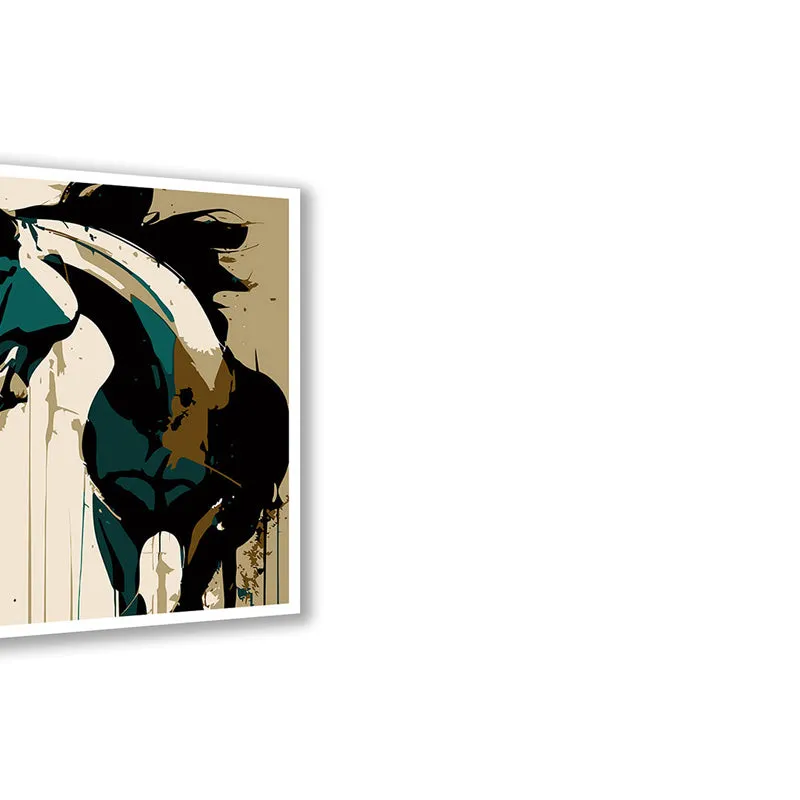 Stallion Lines Wall Art with White Frame media 5