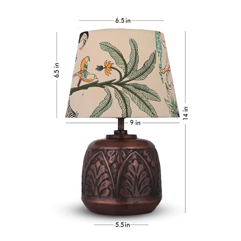 Fiza Etched Fabric Table Lamp - Multicolor media 4