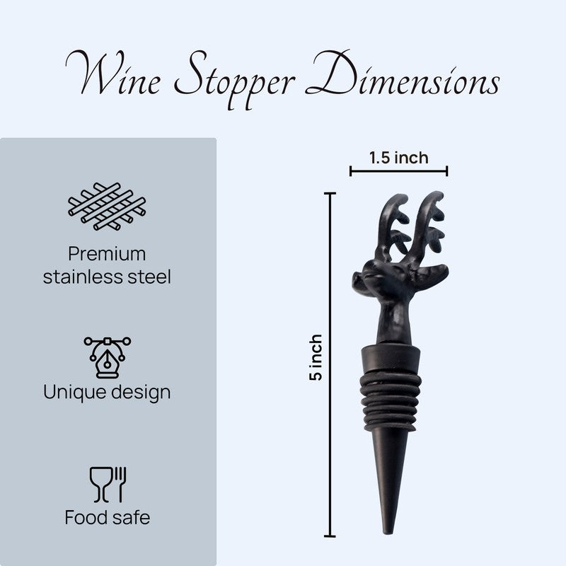 Noir Stag Stainless Steel Pourer - Black media 8