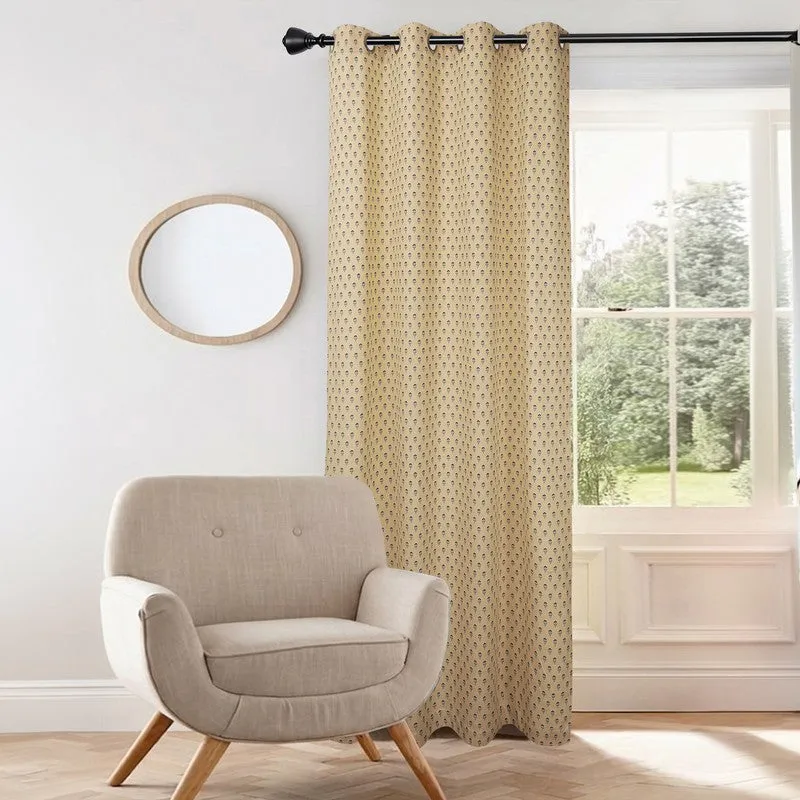 Bloomscape Cotton Curtain - Beige media 3