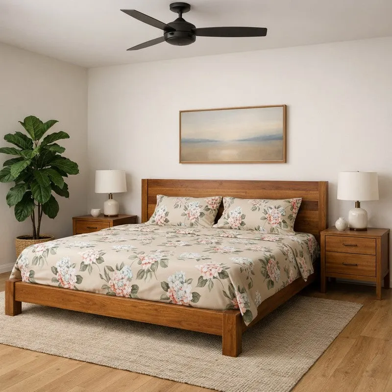 Suramya Floral Microfiber Bedsheet - 125 GSM media 1