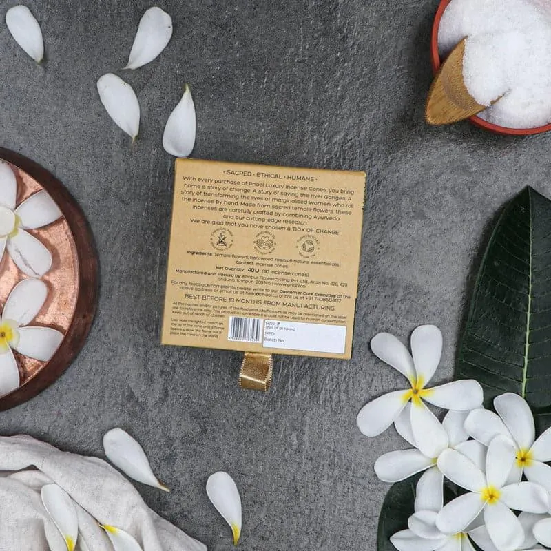 Phool Natural Incense Cones (Nagchampa) - Set Of Forty media 3
