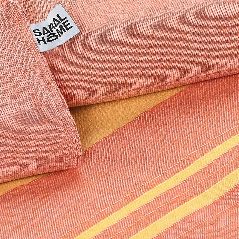 Parallel Peace Cotton Bedsheet (Peach) - 220 TC media 6