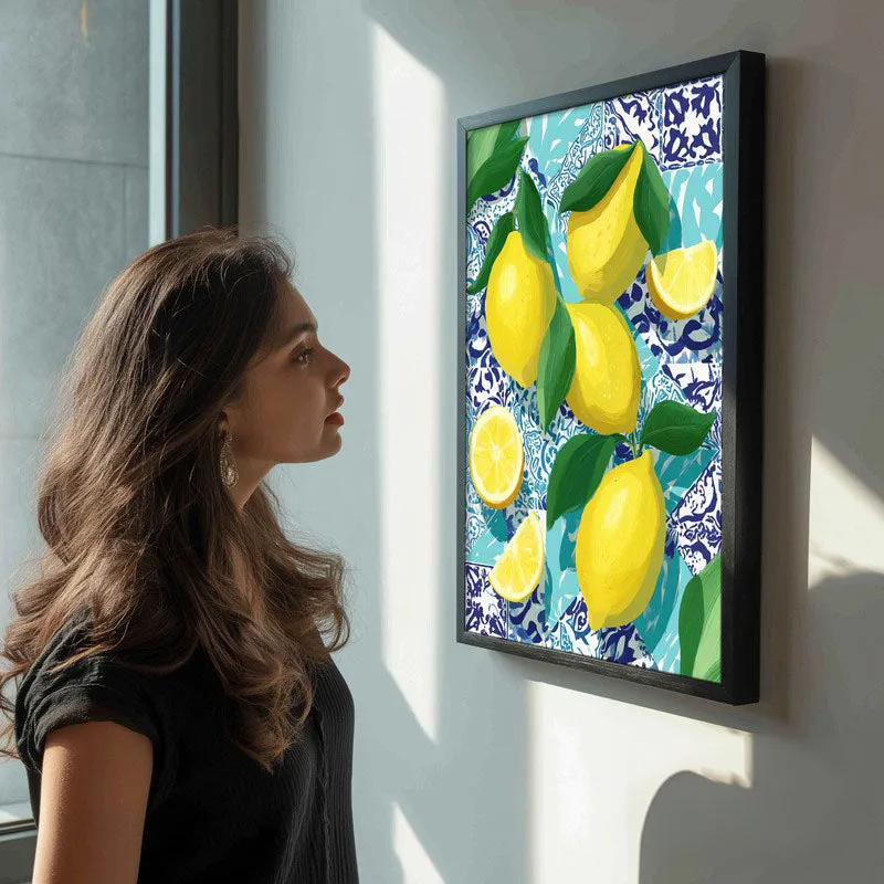 Limoncello Canvas Wall Painting - Black Frame media 5