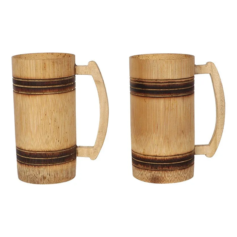 Eco Sip Bamboo Beer Mugs (350 mL) - Set of Two - 4