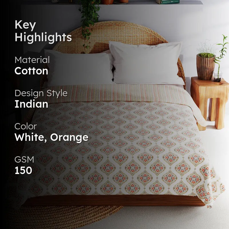 Maahitha Ethnic Reversible Cotton Dohar  - 150 GSM media 2