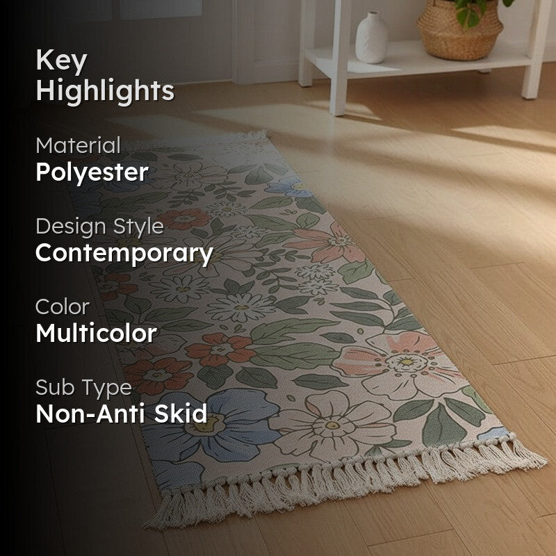 Florita Floral Runner Rug media 2