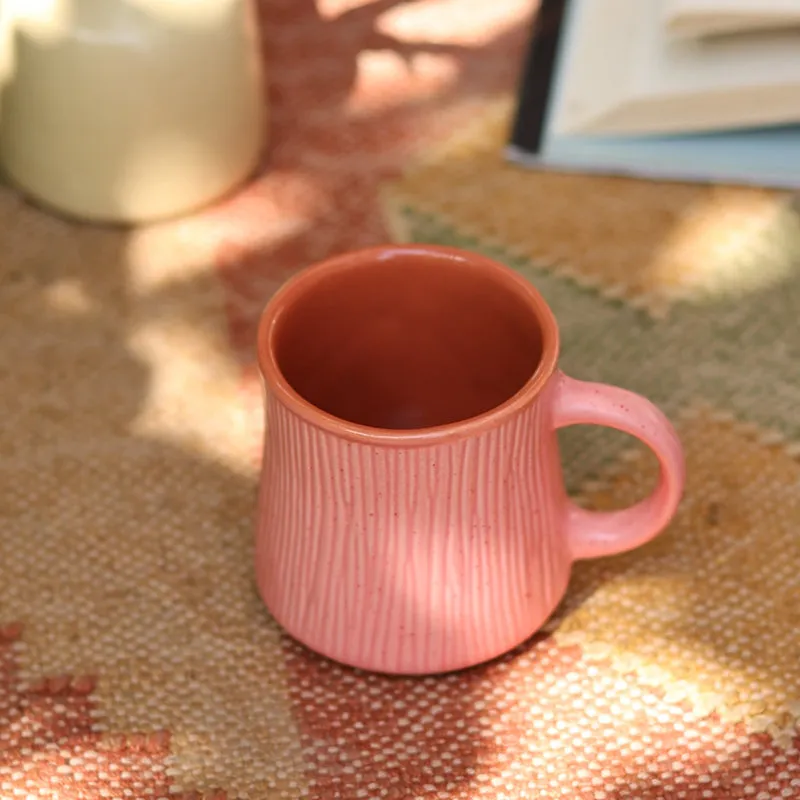 Carmila Ceramic Tea Cup (180 mL)/Pink) media 3