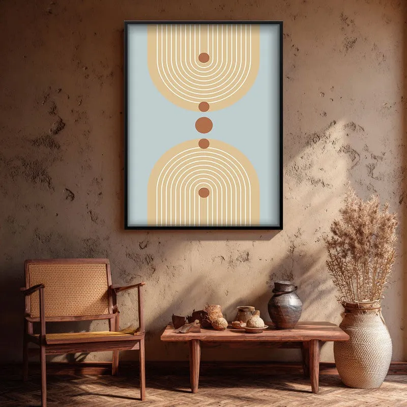 Balanced Sky Canvas Wall Painting With Black Frame media 3