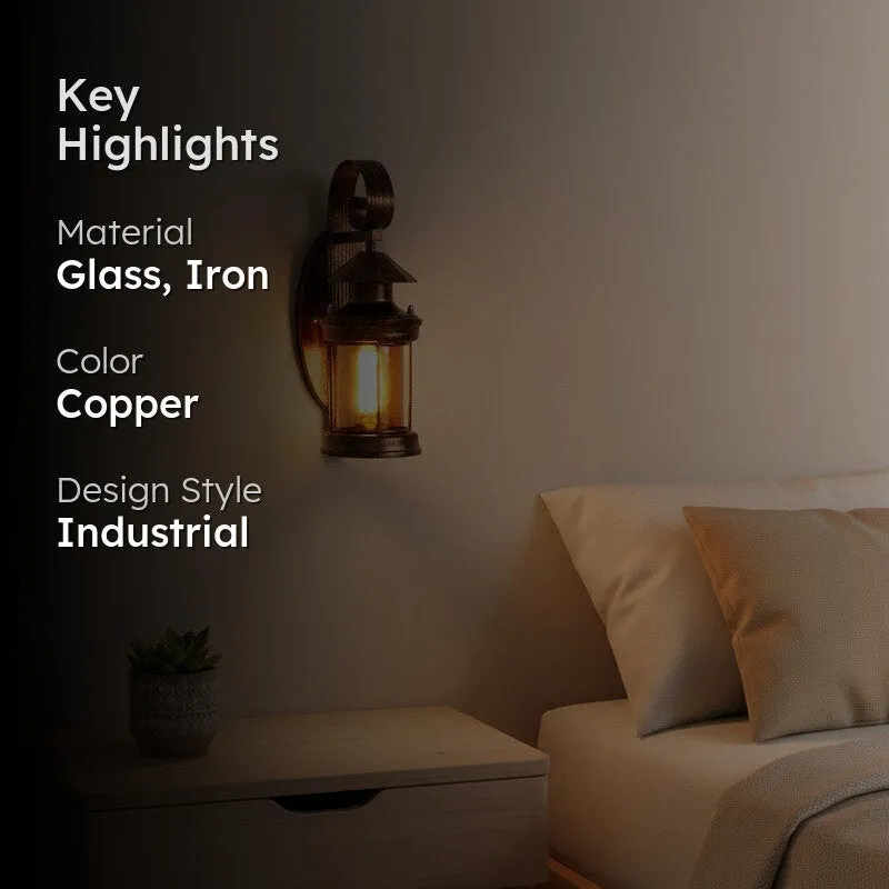 Copper Glow Iron Wall Lamp media 2