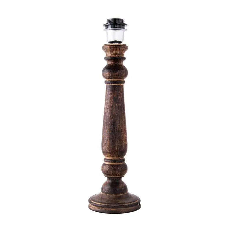 Mabel Antique Fabric Table Lamp - White,Brown media 4
