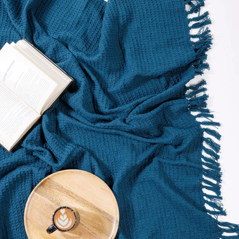 Blush Thread Throw - Blue media 4