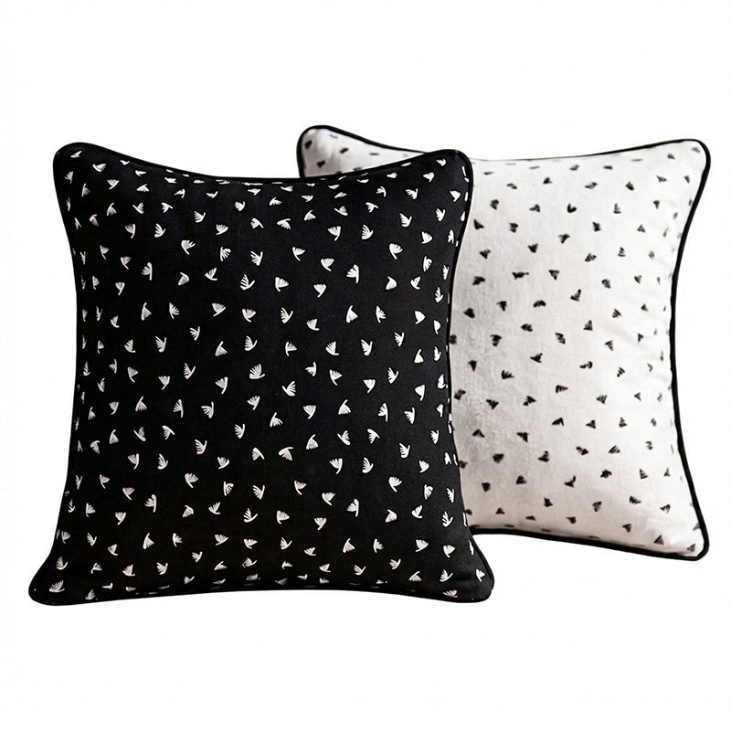 Swayam Viola Printed Cotton Cushion Cover - Set of Two media 6