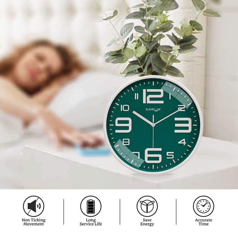 Urban Edge Silent Wall Clock - Green media 6
