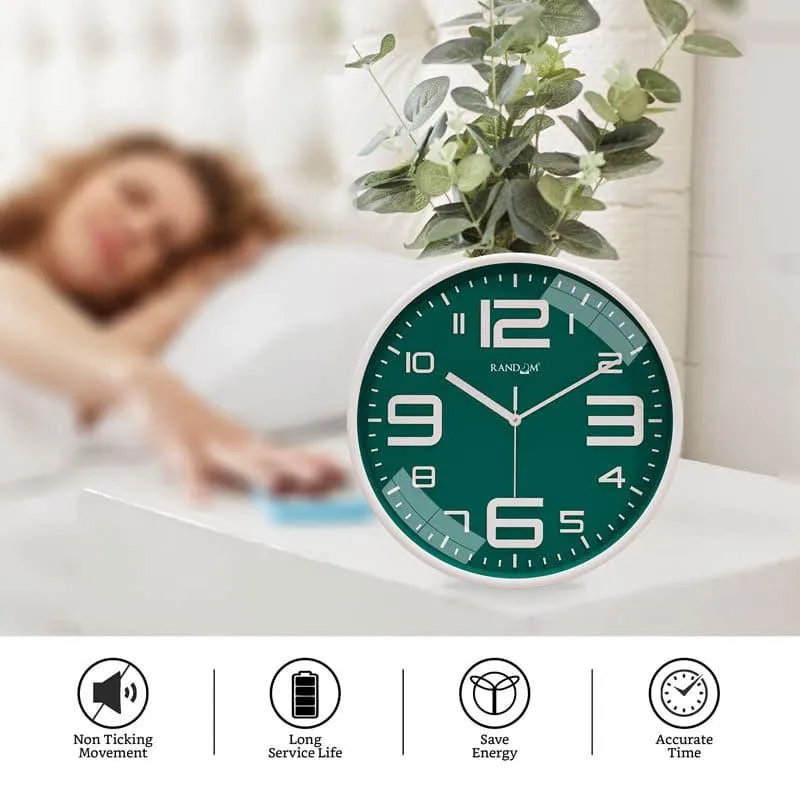 Urban Edge Silent Wall Clock - Green media 6