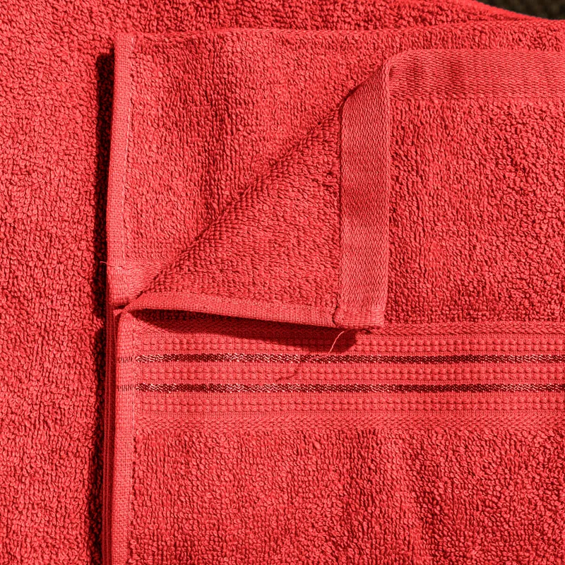 Micro Cotton LuxeDry Solid Bath Towel - Red media 6