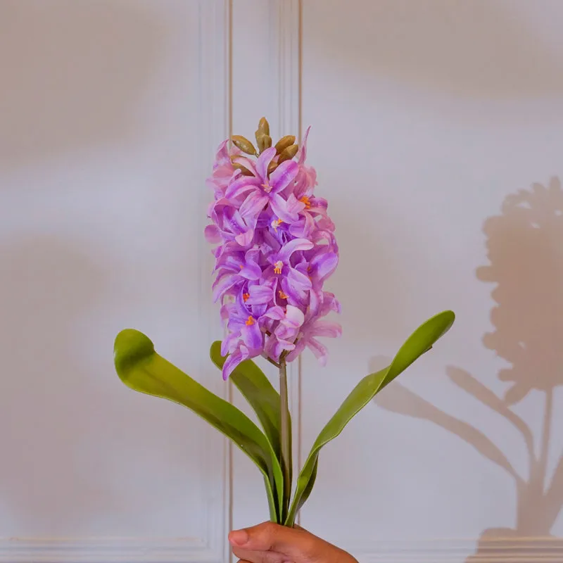 Faux Hyacinth Lily Flower Stick (Purple) - 17 CM media 3
