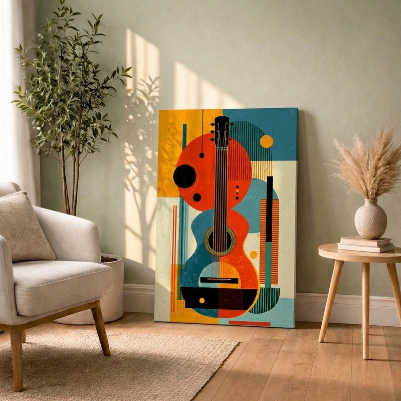Melora Guitar Harmony Canvas Wall Art