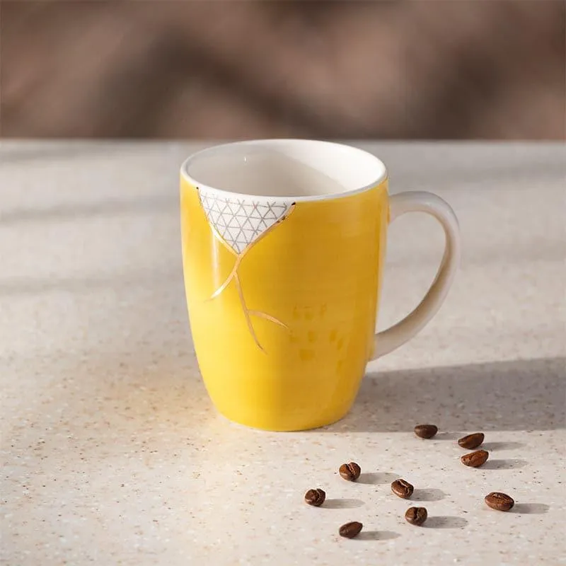 Wabi Porcelain Coffee Mug (295 mL) - Yellow media 1