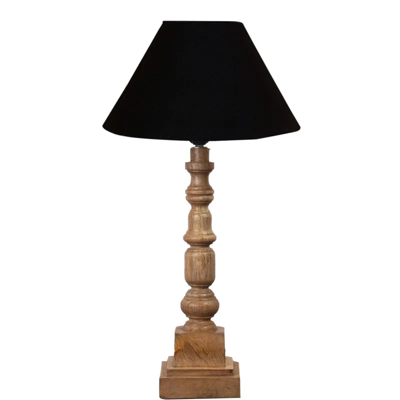 Cotin II Arbor Wooden Table Lamp - Black,Brown media 6