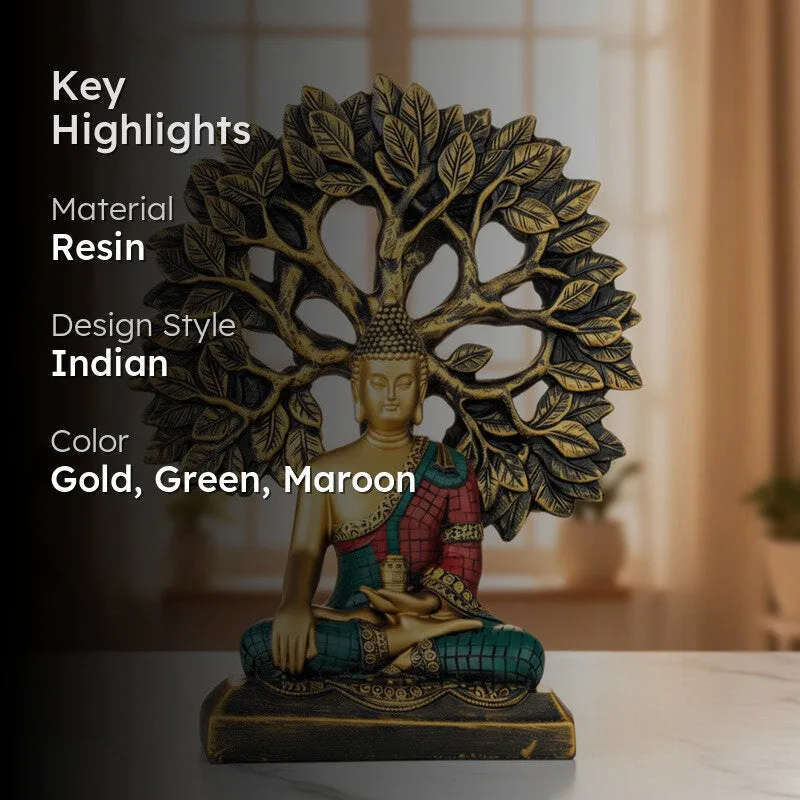 Zenroot Buddha Resin Idol - Red media 2