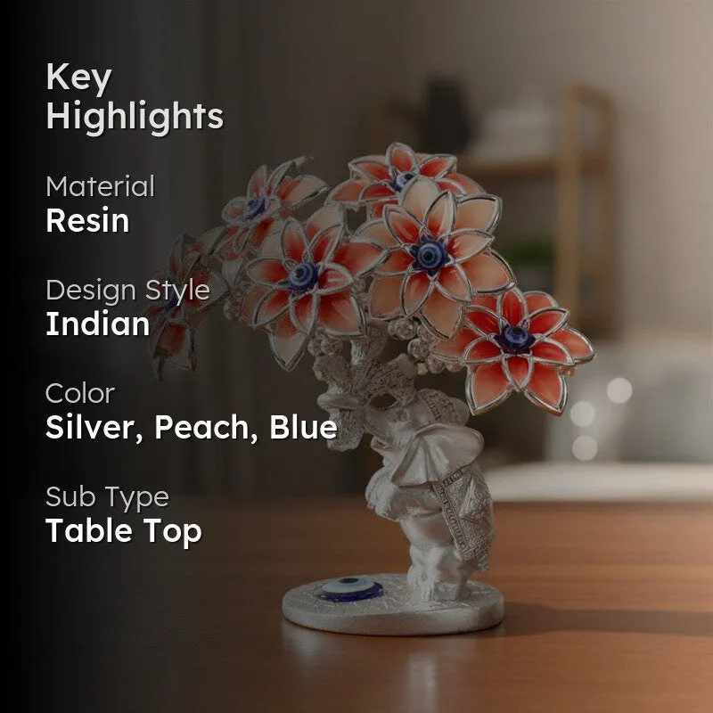 Fortune Tree with Elephant Resin Showpiece media 2