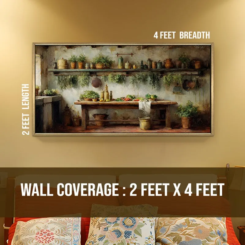 Country Pantry Canvas Wall Painting With Frame media 9