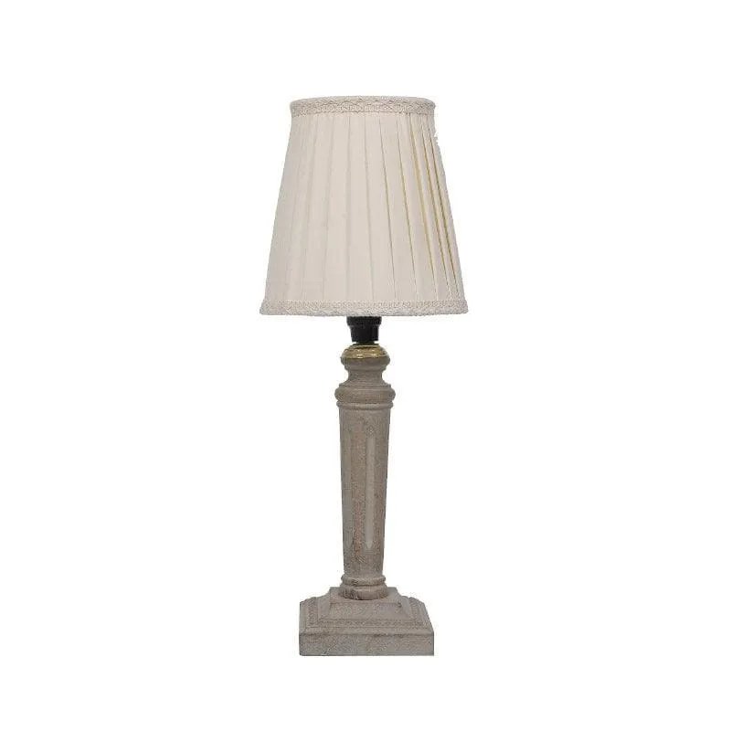 Nishi Nela Fabric Table Lamp - White,Brown media 4