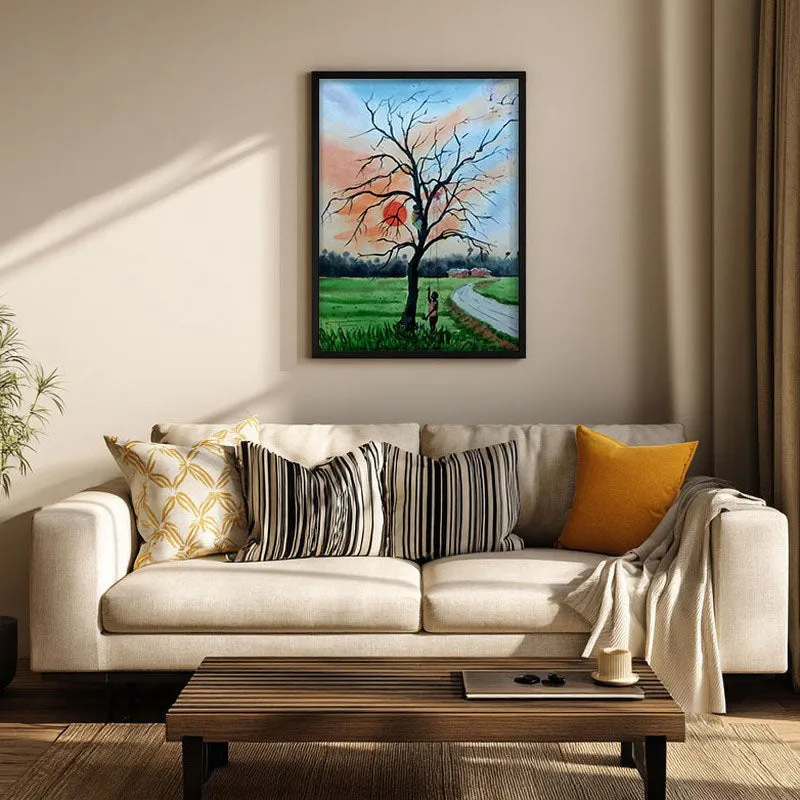 Country Roads Archival Paper Wall Art With Frame media 1
