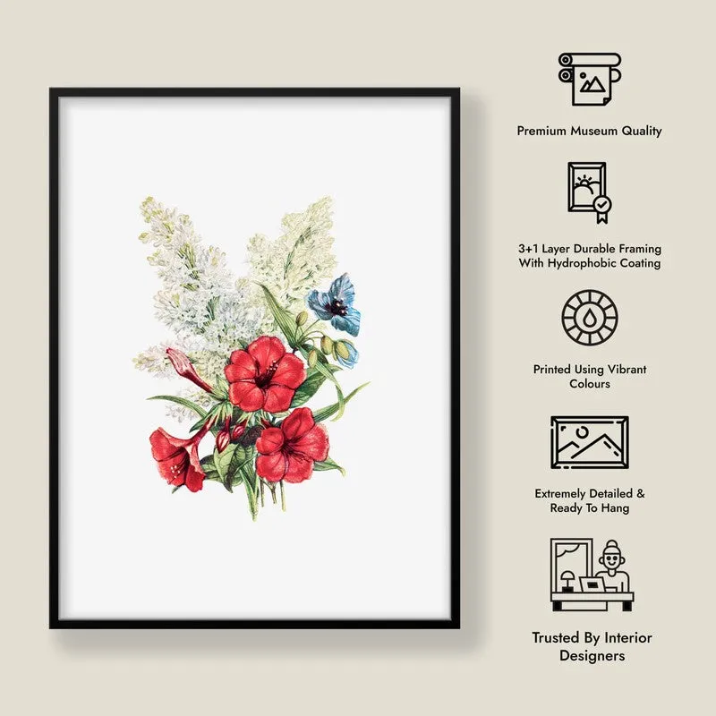 Blushing Blooms Archival Paper Wall Art With Frame media 8