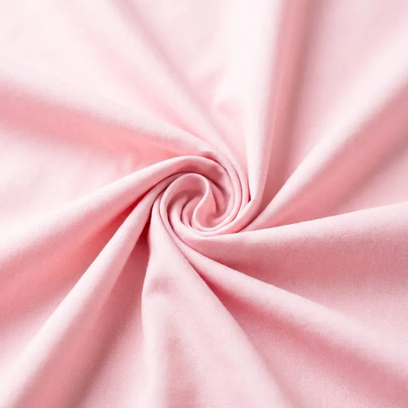 Baria Solid Cotton Bedsheet (Pink) - 200 TC media 5