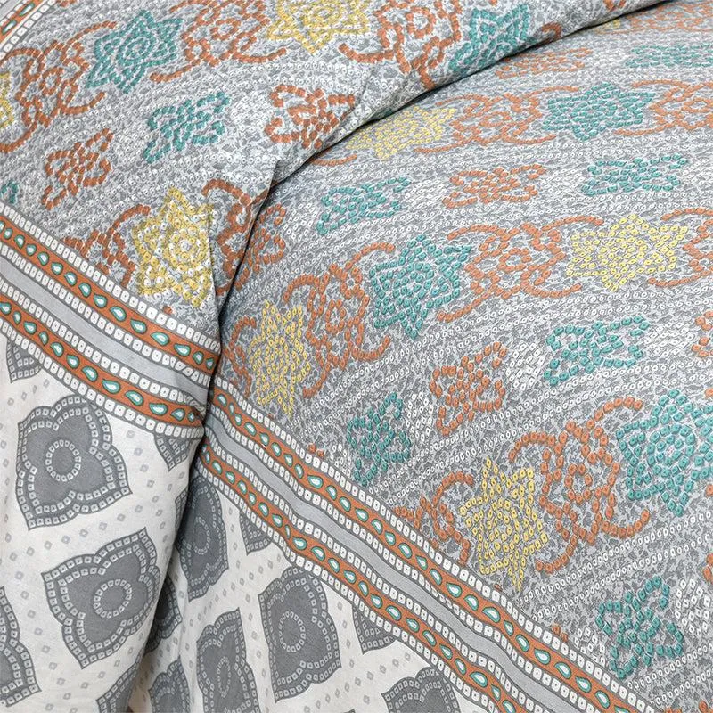 Karna Ethnic Cotton Bedsheet (Multicolor) - 180 TC media 3