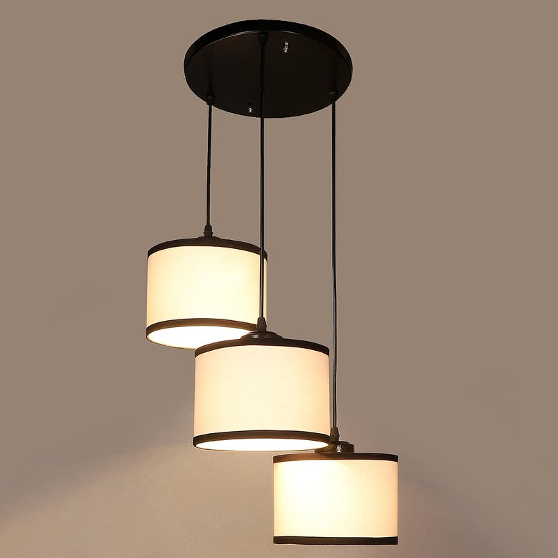 Lumera Drift Metal Ceiling Lamp - White & Black media 5