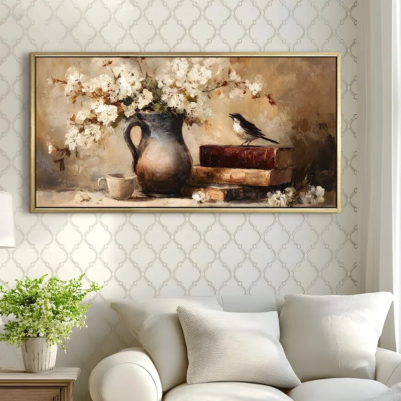 Gentletones Canvas Wall Painting With Frame media 4