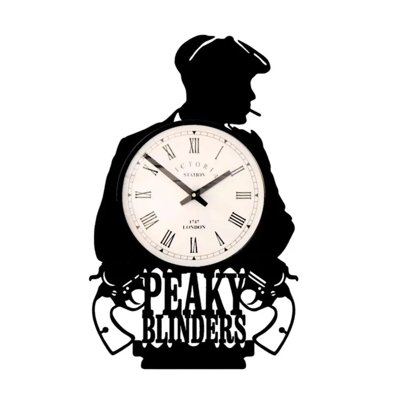 Peaky Blinders Steel Analog Wall Clock - Black media 4