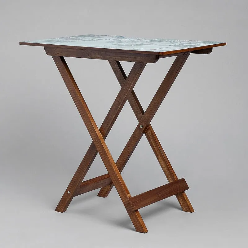 India Circus Wood Blooming Folding Side Table media 5