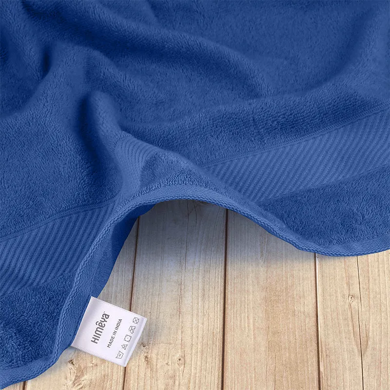 Reign Bath Towel (Dark Blue & Sand Stone) - Set Of Two media 3