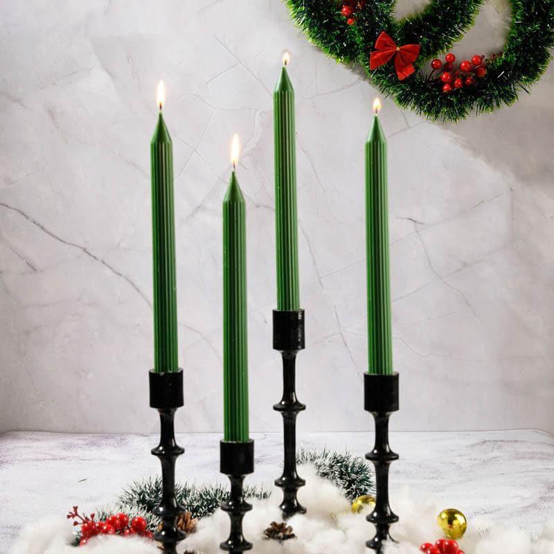 Set of 4 Guidance Taper Candles - Mahogany Shea Scented image 2