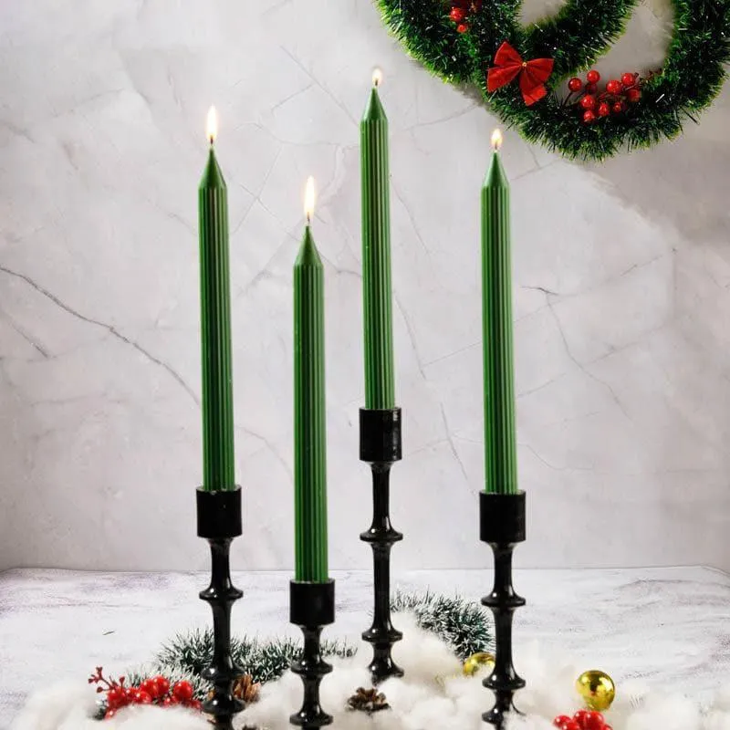 Set of 4 Guidance Taper Candles - Mahogany Shea Scented media 2