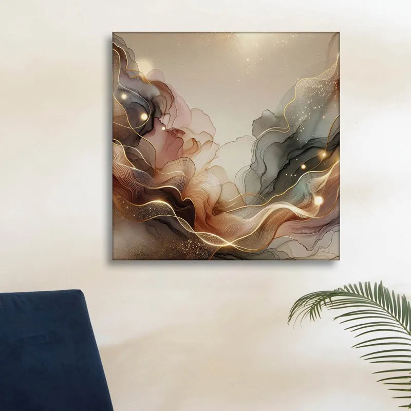 Glacia Mettalica Canvas Wall Painting media 1