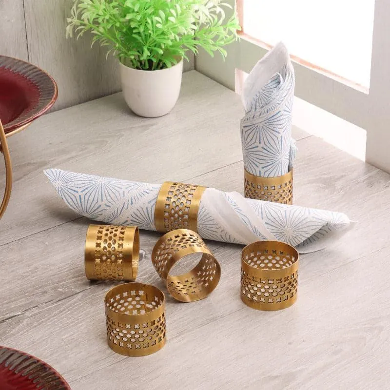 Tupa Napkin Ring - Set Of Six media 1